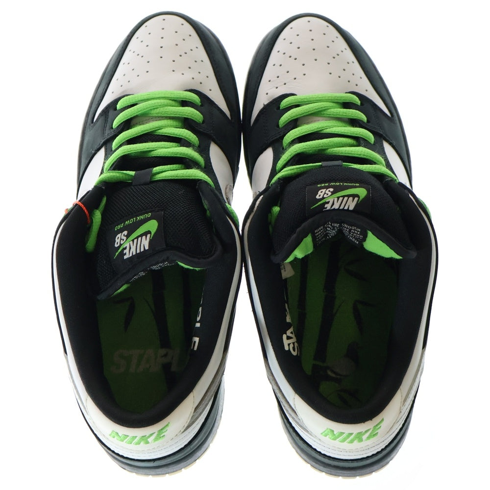 NIKE SB(ナイキエスビー) ×STAPLE DUNK LOW PIGEON BLACK BV1310-013 ステイプル ダンク ピジョン ブラック ローカットスニーカー ブラック/ホワイト US11/29.0cm