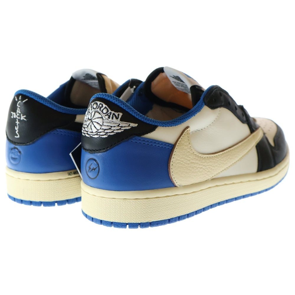 NIKE(ナイキ) ×TRAVIS SCOTT FRAGMENT DESIGN AIR JORDAN 1 LOW OG SP DM7866-140 トラヴィススコット フラグメント エアジョーダン1 ローカットスニーカーブルー US8/26cm