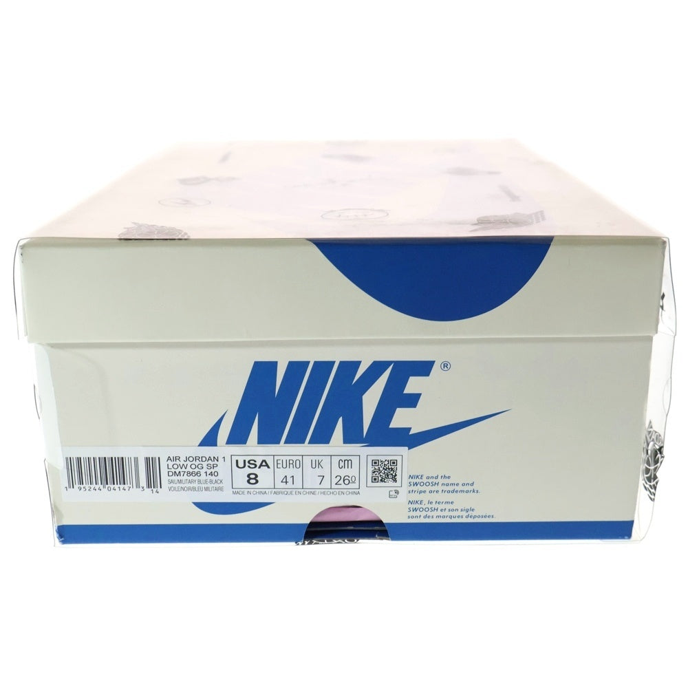 NIKE(ナイキ) ×TRAVIS SCOTT FRAGMENT DESIGN AIR JORDAN 1 LOW OG SP DM7866-140 トラヴィススコット フラグメント エアジョーダン1 ローカットスニーカーブルー US8/26cm