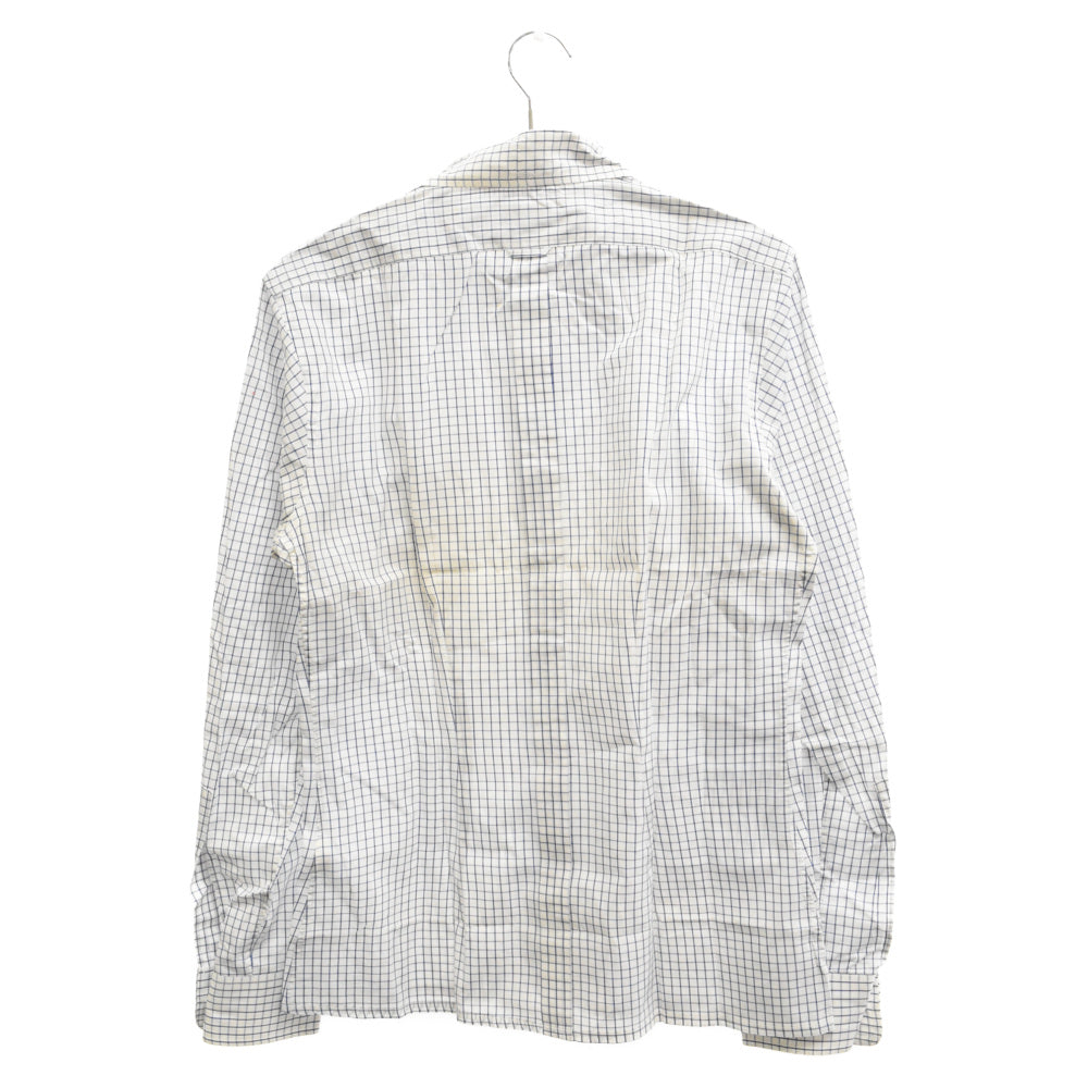 Paul Smith LONDON(ポールスミス ロンドン) コットン チェック 長袖シャツ ホワイト/ブルー