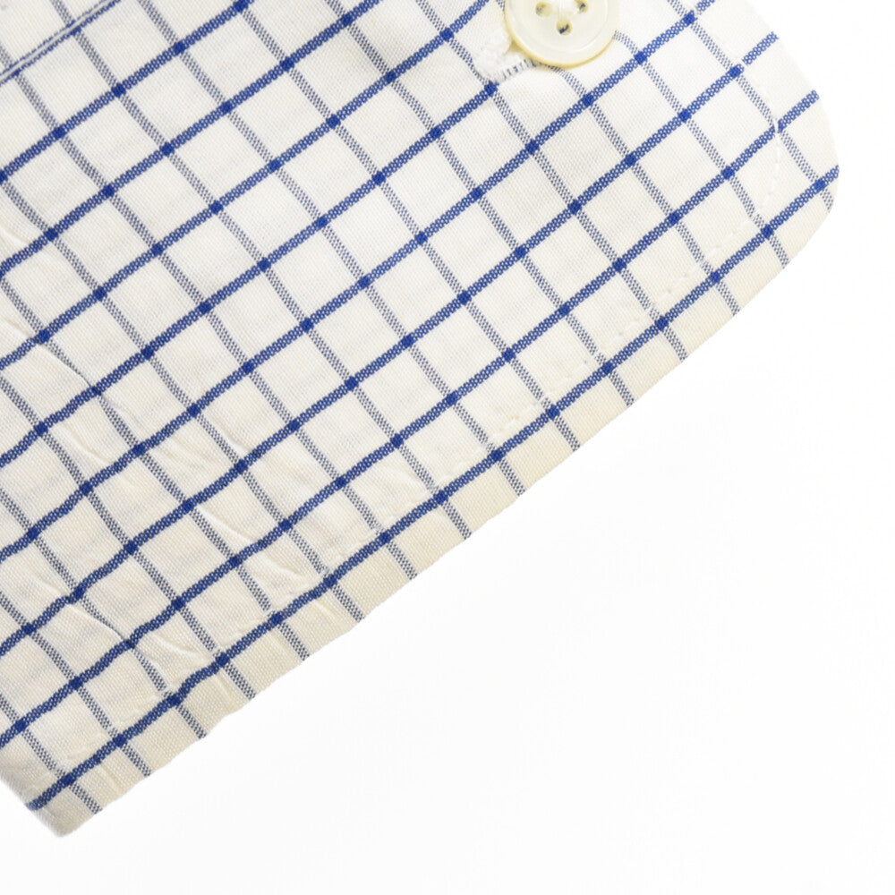 Paul Smith LONDON(ポールスミス ロンドン) コットン チェック 長袖シャツ ホワイト/ブルー