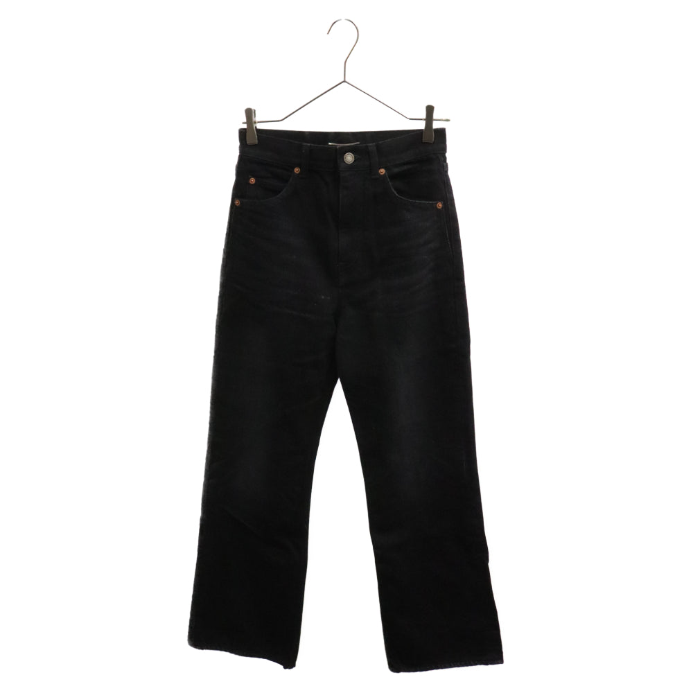 SAINT LAURENT PARIS(サンローランパリ) High Waist Black Denim Pants 730605 Y954S ハイウエスト ブラックデニムパンツ ジーンズ