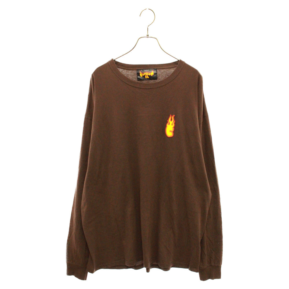 cvtvlist(カタリスト) 22SS SB Flip Longsleeve Tee フリップ プリント長袖シャツ カットソー ブラウン 22SB090303