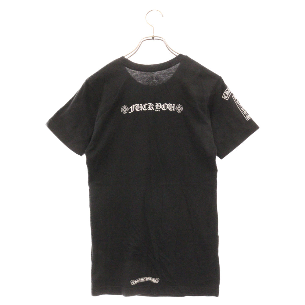 CHROME HEARTS(クロムハーツ) FUCK YOU pocket Tee ファック ユーバックアーチロゴ ポケット 半袖 Tシャツ ブラック