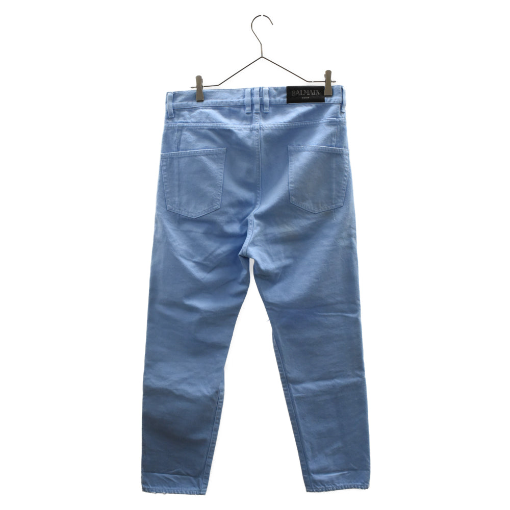BALMAIN(バルマン) ストレート ダメージ ジーンズ デニム パンツ RH15249Z025