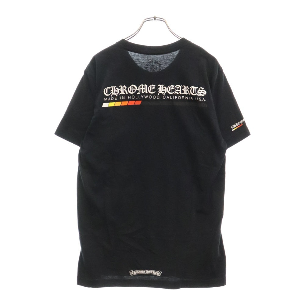 CHROME HEARTS(クロムハーツ) Neon Bar Logo S/S Tee カリフォルニア限定 ネオンバー ロゴ プリント 半袖Tシャツ カットソー ブラック