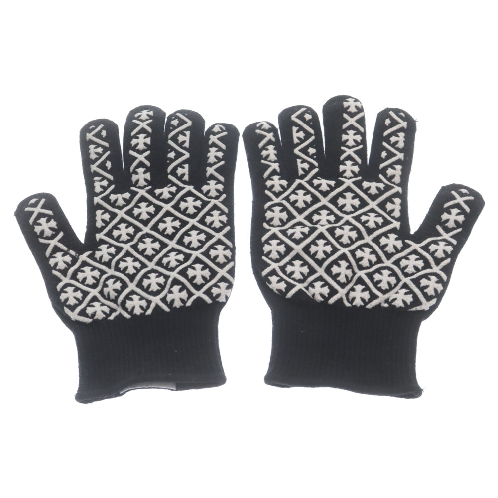 CHROME HEARTS(クロムハーツ) WORK GLOVES ロゴ グローブ 軍手 ブラック