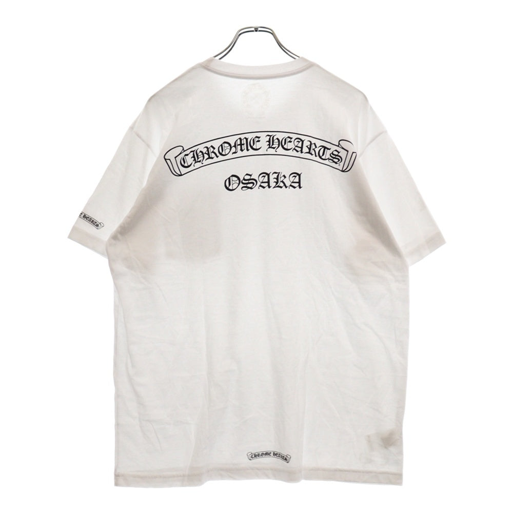 CHROME HEARTS(クロムハーツ) Osaka Scroll Label Logo Tee オオサカスクロールラベルロゴ半袖Tシャツ ホワイト