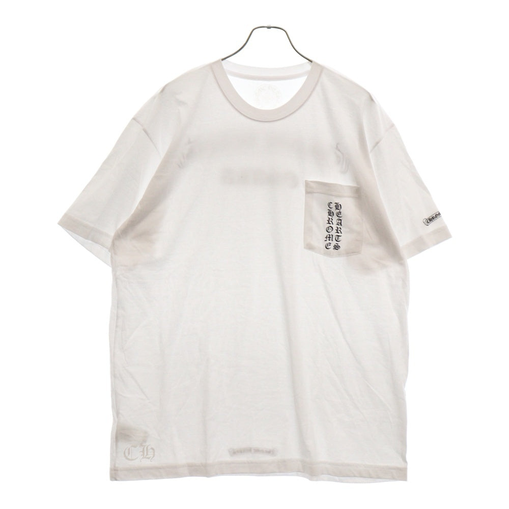 CHROME HEARTS(クロムハーツ) Osaka Scroll Label Logo Tee オオサカスクロールラベルロゴ半袖Tシャツ ホワイト
