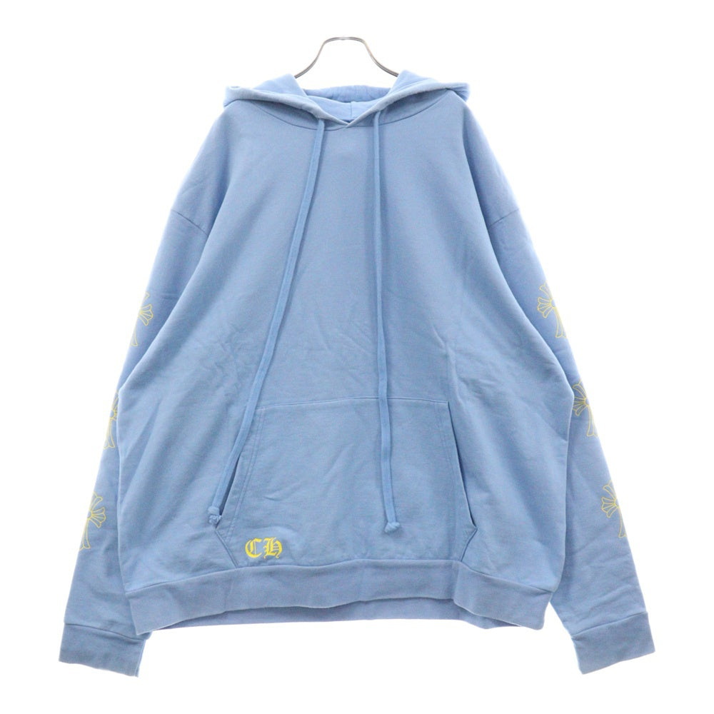 CHROME HEARTS(クロムハーツ) CH DRAKE HD PLVR Certified Lover Boy ドレイク プルオーバーパーカー フーディー ブルー