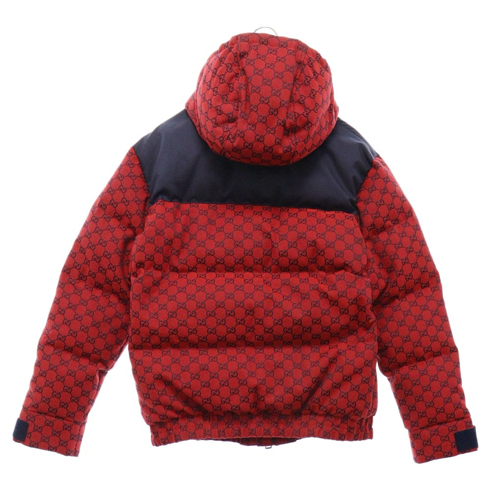 GUCCI(グッチ) 23AW GGキャンバス ダウンジャケット レッド 762559 Z8BNP