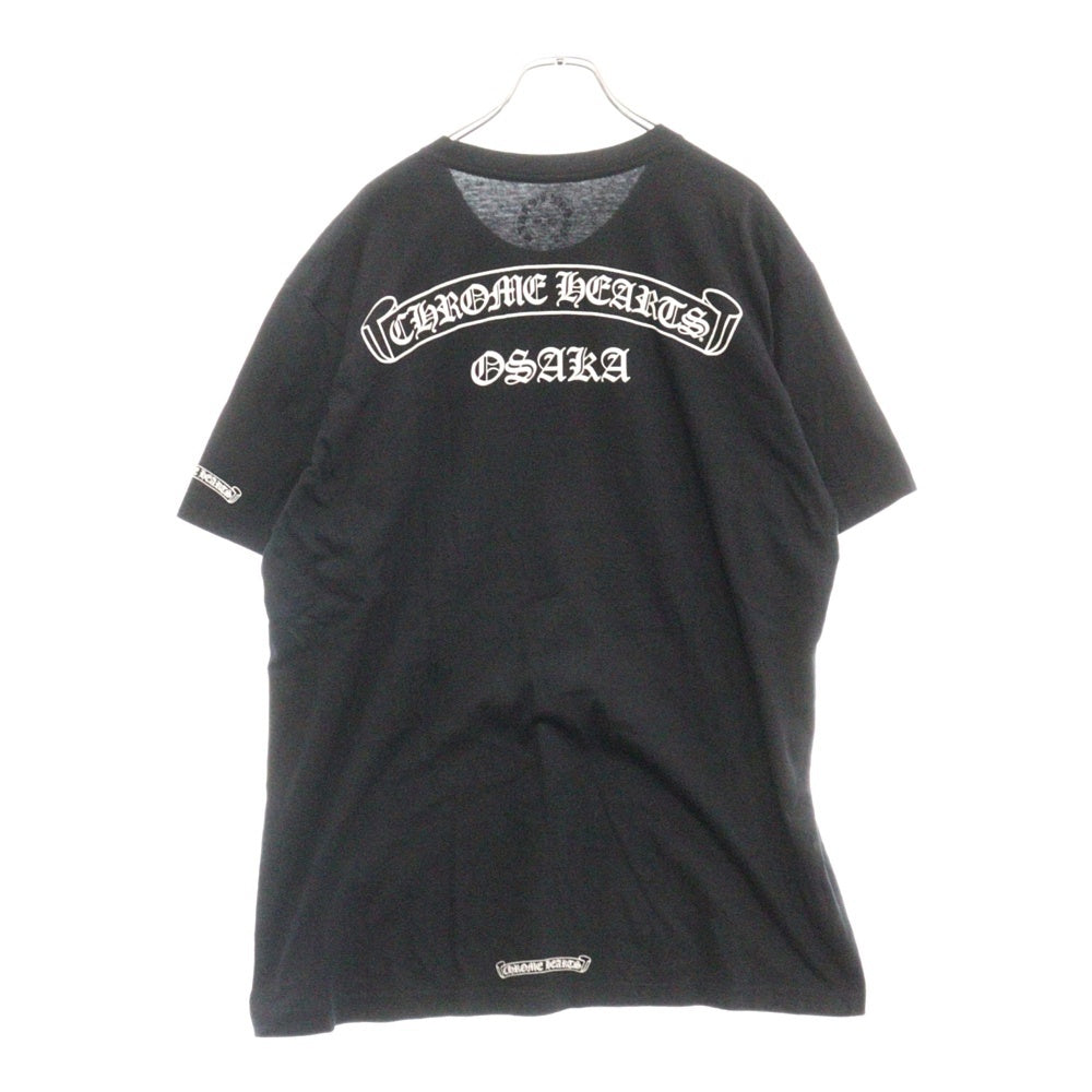 CHROME HEARTS(クロムハーツ) OSAKA Limited SCRL LAB S/S TEE 大阪限定 スクロールラベル半袖Tシャツ カットソー ブラック