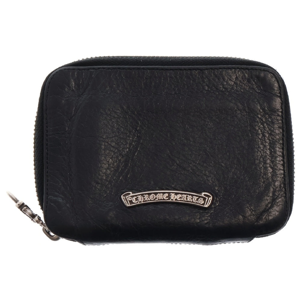 CHROME HEARTS(クロムハーツ) BABY BANK ROBBER クロスパッチラウンドジップレザーウォレット財布