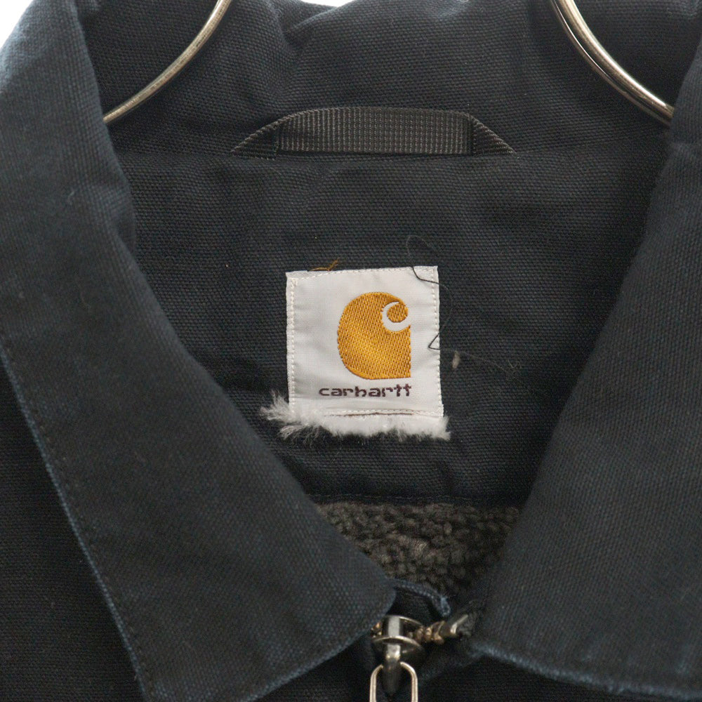 CARHARTT(カーハート) VINTAGE LOOSE FIT WASHED DUCK SHERPA COAT ヴィンテージ 裏地ボア ルーズフィット ウォッシュ ダックコートアクティブジャケット ブラック