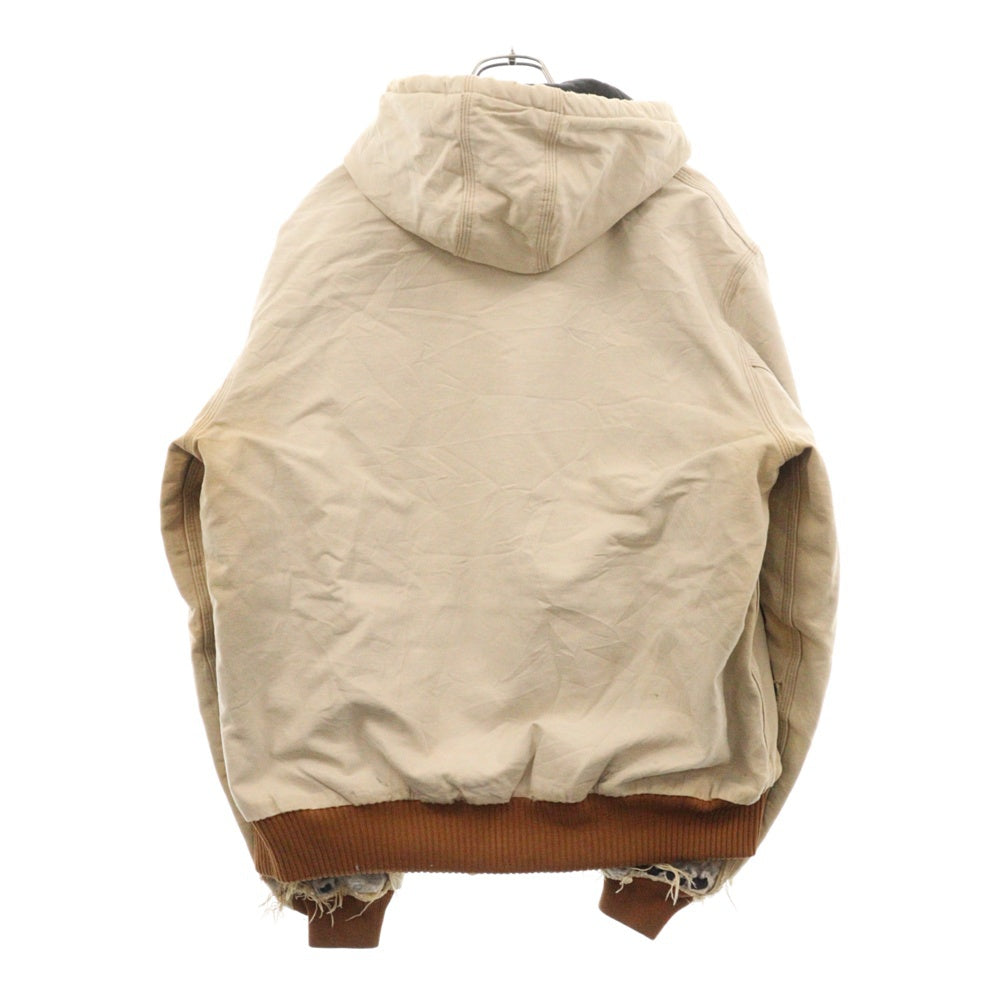 CARHARTT(カーハート) VINTAGE ACTIVE JACKET ヴィンテージ ダメージ ジップアップ フード デニムアクティブジャケット ベージュ