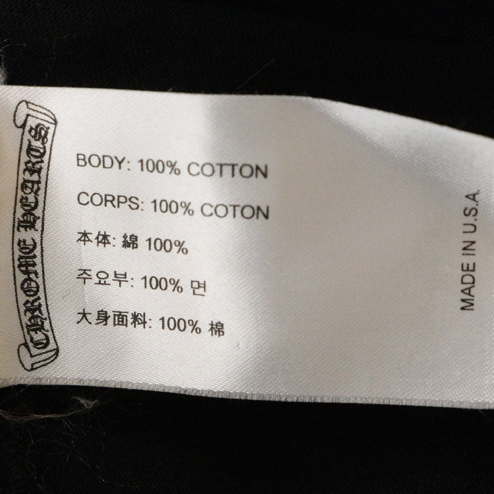 CHROME HEARTS(クロムハーツ) MADE IN HOLLYWOOD メイド イン ハリウッド アームロゴ プリント 半袖カットソー Tシャツ ブラック