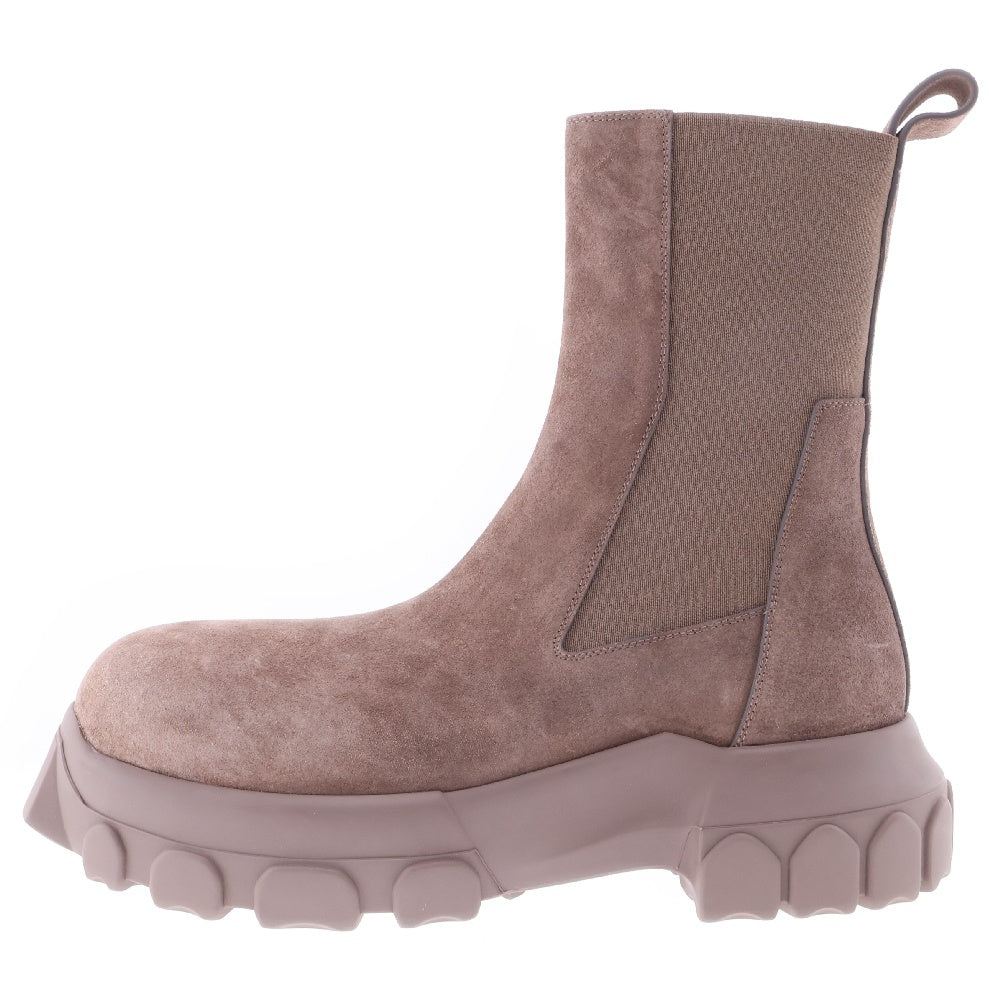 Rick Owens(リックオウエンス) BEATLE BOZO TRACTOR Beatle Bozo Tractor サイドゴアショートブーツ ベージュ