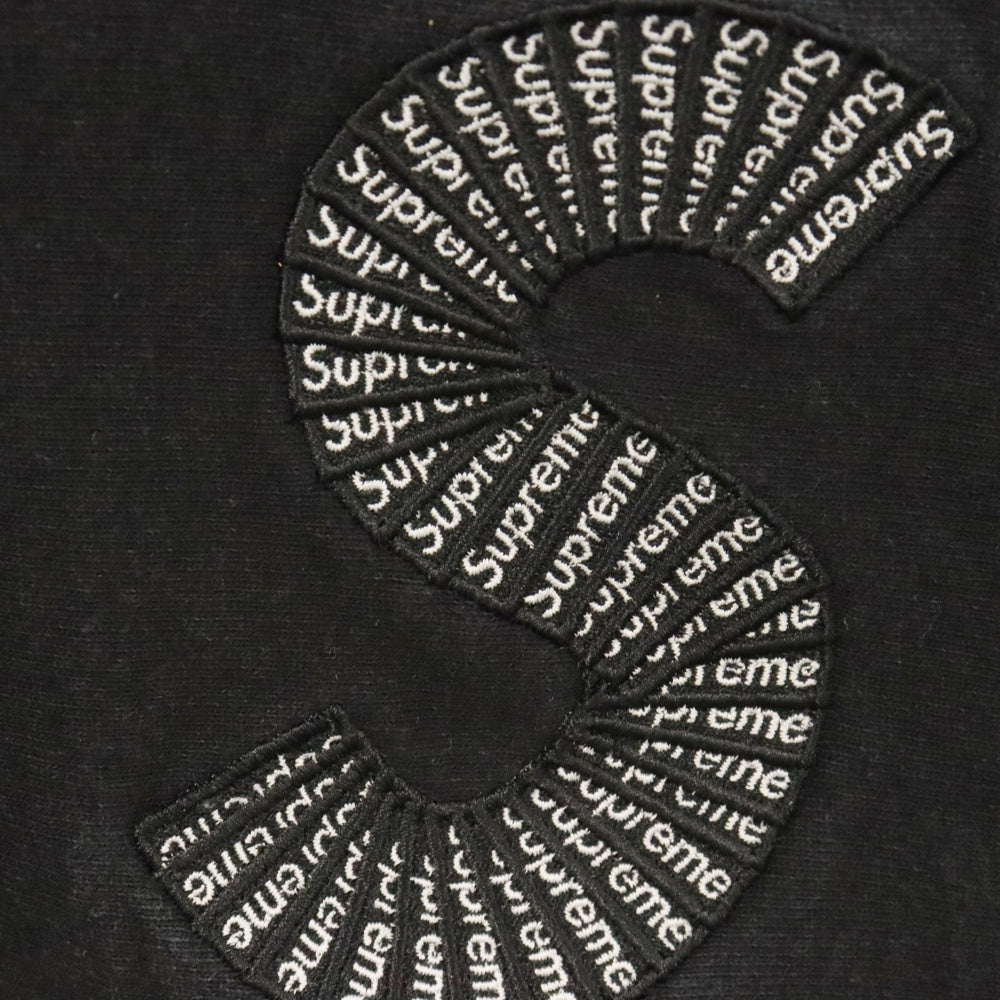 SUPREME(シュプリーム) 20AW S Logo Hooded Sweatshirt フロント S ロゴ パーカー ブラック