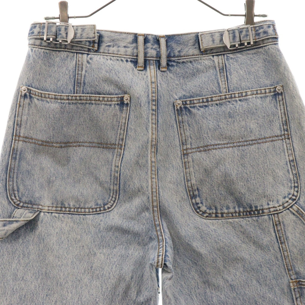 ALEXANDER WANG(アレキサンダーワン) デニムバックベルト付き カーゴパンツ レディース インディゴ