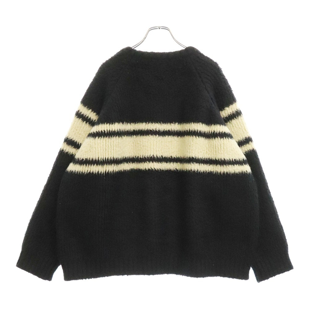 CELINE(セリーヌ) 21AW オーバーサイズブラッシュドコットンセーターニット ブラック/ホワイト 2A32P118O