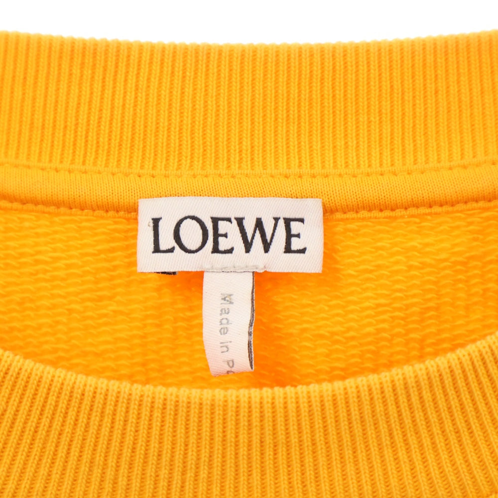 LOEWE(ロエベ) アナグラムエンブロイダリークルーネックスウェットトレーナー イエロー H526341XA1