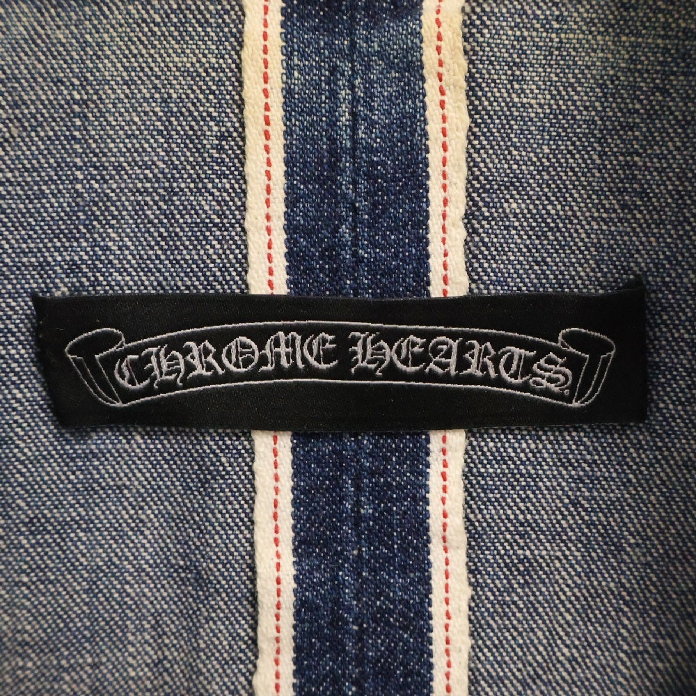 CHROME HEARTS(クロムハーツ) DENIM WESTERN クロスボールボタン デニムウエスタンシャツ 長袖シャツ インディゴ