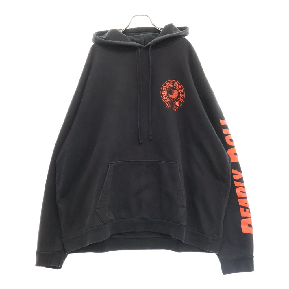 CHROME HEARTS(クロムハーツ) CH JJS HD PLVR Deadly doll デッドリードールハートプリントパーカー フーディー