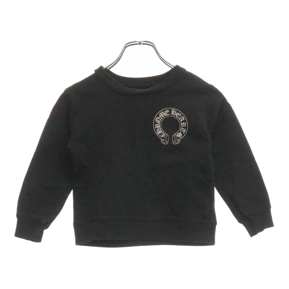 CHROME HEARTS(クロムハーツ) HORSESHOE PRINT SWEATSHIRTS ホースシュープリント クルーネックスウェット トレーナー キッズ