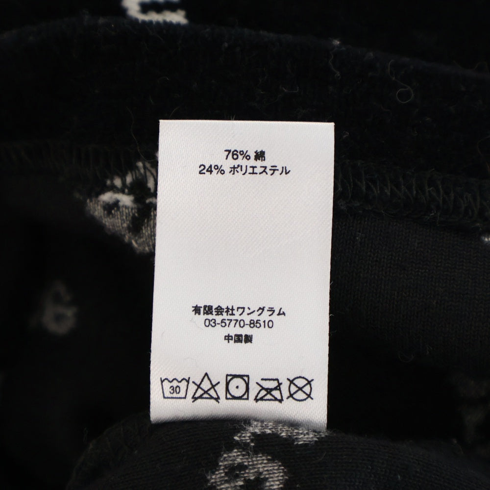 SUPREME(シュプリーム) 17AW Velour Diagonal Logo L/S Top ベロアダイアゴナルロゴ ロングスリーブTシャツ ブラック