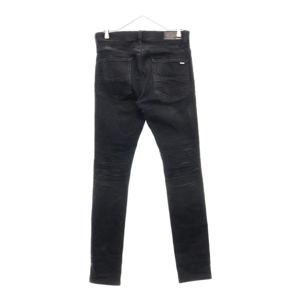 AMIRI(アミリ) THRASHER JEAN ダメージ加工 スラッシャー ストレッチスキニーデニムパンツ ブラック