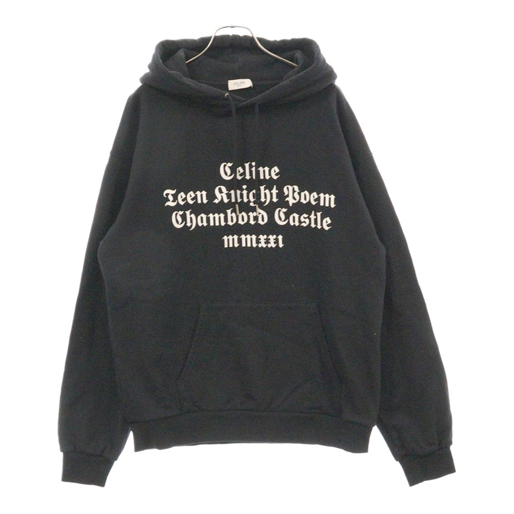 CELINE(セリーヌ) Chambord Loose Sweatshirt 2Y493052H シャンボールルーズスウェット フーディー プルオーバーパーカー ブラック