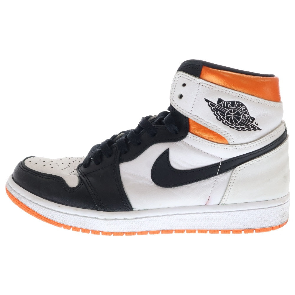 NIKE(ナイキ) AIR JORDAN 1 HIGH OG ELECTRO ORANGE 555088-180 エア ジョーダン 1 ハイ エレクトロオレンジ ハイカットスニーカー ホワイト/オレンジ US9/27cm
