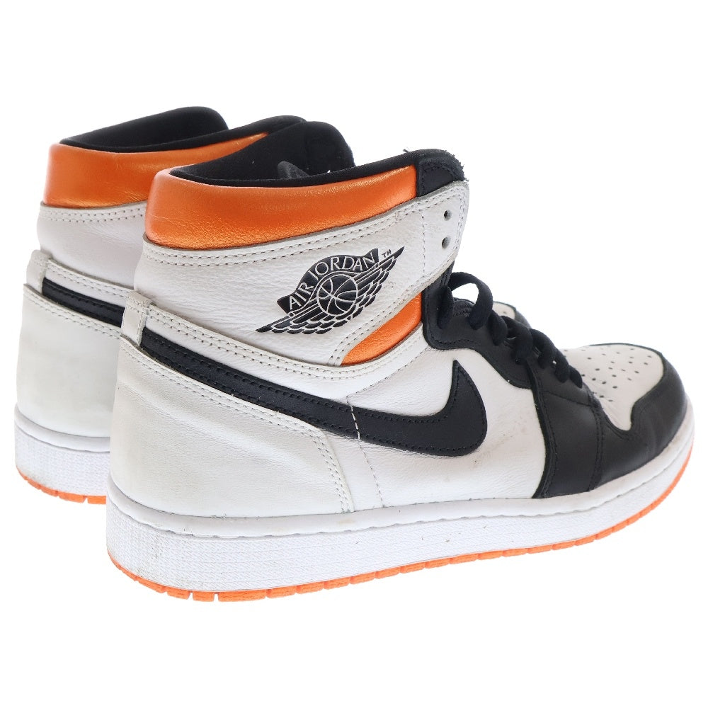NIKE(ナイキ) AIR JORDAN 1 HIGH OG ELECTRO ORANGE 555088-180 エア ジョーダン 1 ハイ エレクトロオレンジ ハイカットスニーカー ホワイト/オレンジ US9/27cm