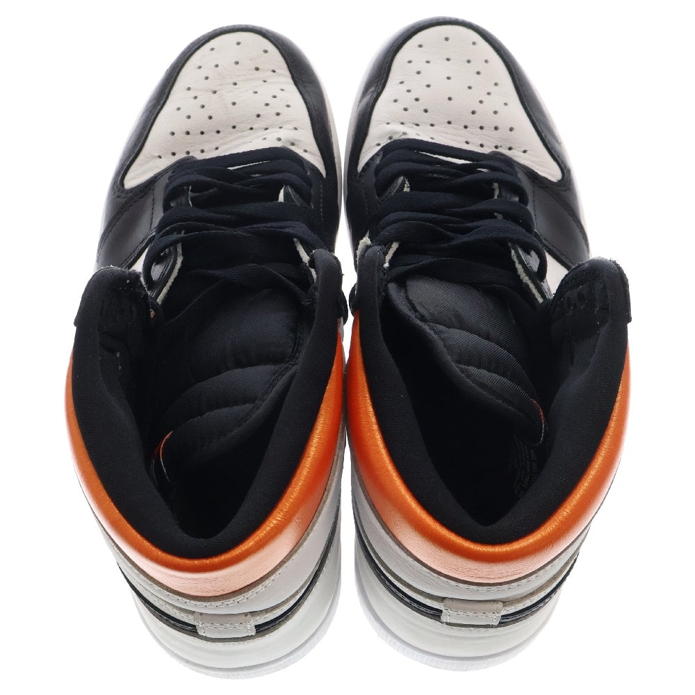 NIKE(ナイキ) AIR JORDAN 1 HIGH OG ELECTRO ORANGE 555088-180 エア ジョーダン 1 ハイ エレクトロオレンジ ハイカットスニーカー ホワイト/オレンジ US9/27cm