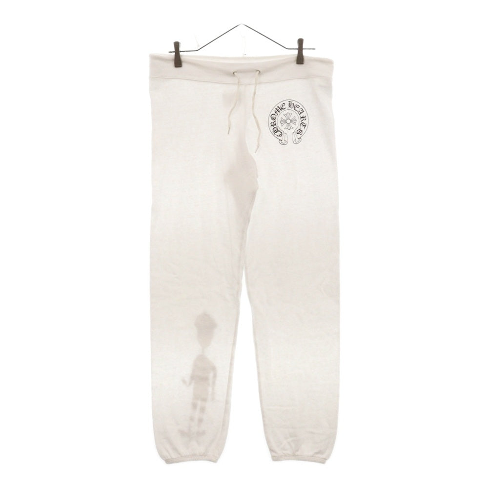 CHROME HEARTS(クロムハーツ) Matty Boy Punks Not Cool Sweat Pants マッティボーイ パンクスノットクール プリント スウェットパンツ ホワイト