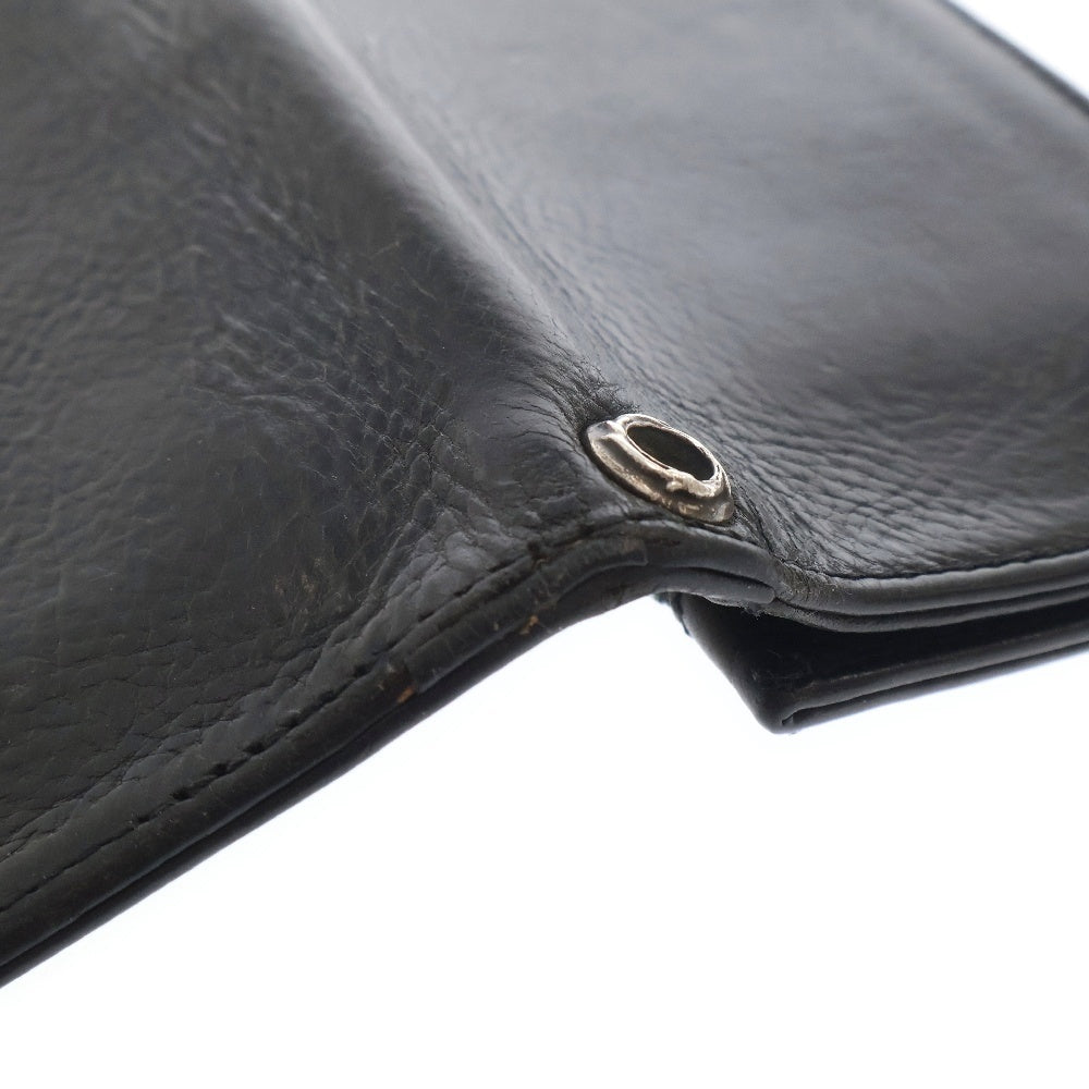 CHROME HEARTS(クロムハーツ) 1ZIP 1ジップ フレアボールボタン レザーウォレット 財布 ブラック