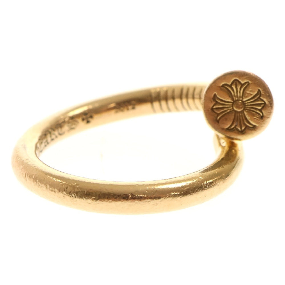 CHROME HEARTS(クロムハーツ) 22K NAIL FLAT ネイルフラット ゴールドリング ゴールド