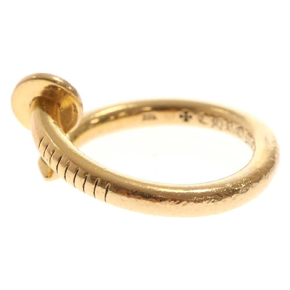 CHROME HEARTS(クロムハーツ) 22K NAIL FLAT ネイルフラット ゴールドリング ゴールド