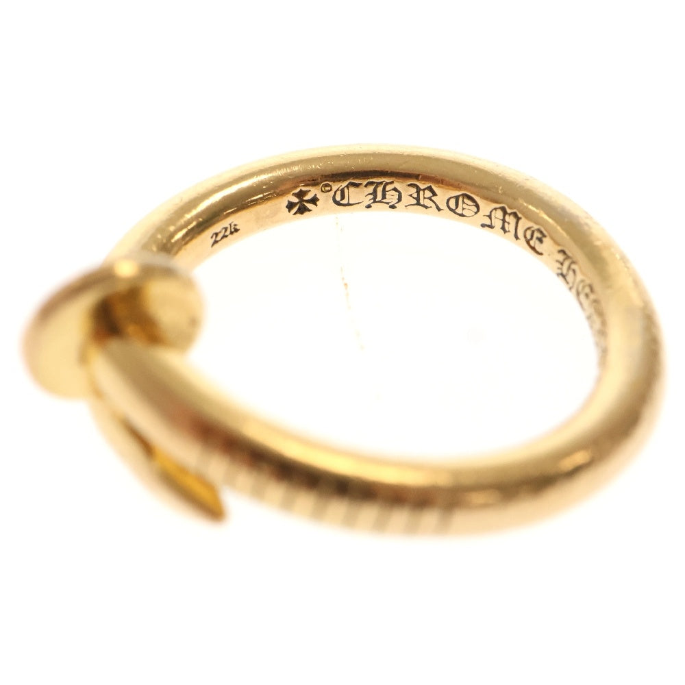 CHROME HEARTS(クロムハーツ) 22K NAIL FLAT ネイルフラット ゴールドリング ゴールド