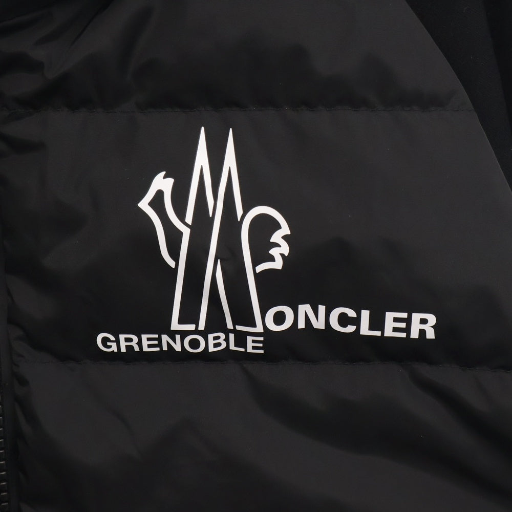 MONCLER GRENOBLE(モンクレールグルノーブル) MAGLIA CARDIGAN J20978G00026 899IG マグリア ダウン切り替えジップアップジャケット ブラック