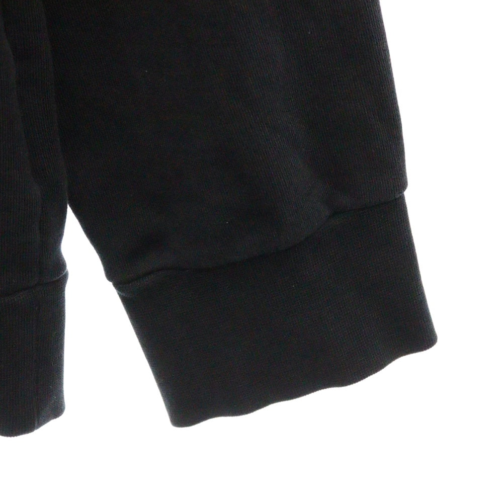 Palm Angels(パームエンジェルス) Smiley Hoodie スマイリープリントフーディー フロントプリントプルオーバーパーカー PMBB003S18348020 ブラック