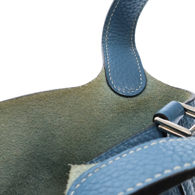 HERMES(エルメス) ピコタンロックPM トリヨンクレマンス ターコイズ □R刻印 ハンドバッグ ブルー