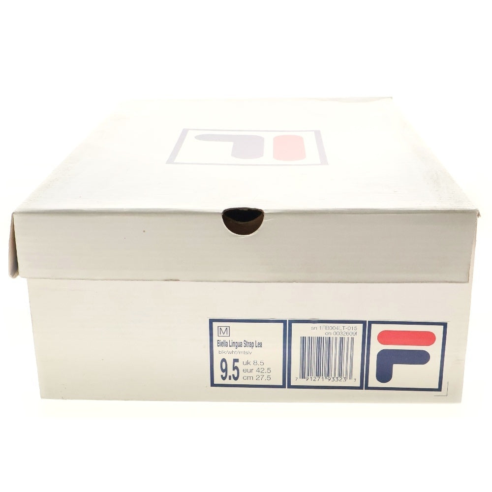FILA(フィラ) メタルロゴ レースアップ ハイカットスニーカー ブラック 1FB004LT-015 US9.5/27.5cm