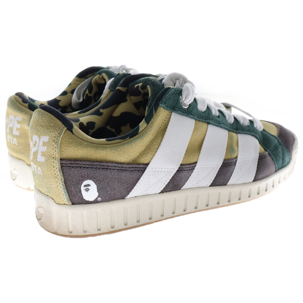 A BATHING APE(アベイシングエイプ) ×adidas アディダス SAND ベイプ サンド ローカット スニーカー US9.5/27.5cm IE6118 グリーン