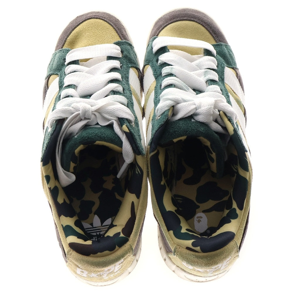 A BATHING APE(アベイシングエイプ) ×adidas アディダス SAND ベイプ サンド ローカット スニーカー US9.5/27.5cm IE6118 グリーン