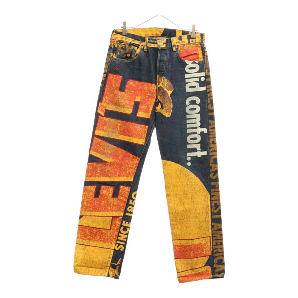 Levi's VINTAGE CLOTHING(リーバイス ビンテージ クロージング) 501XX 1955年モデル バナープリント デニムパンツ インディゴ 55501-0095
