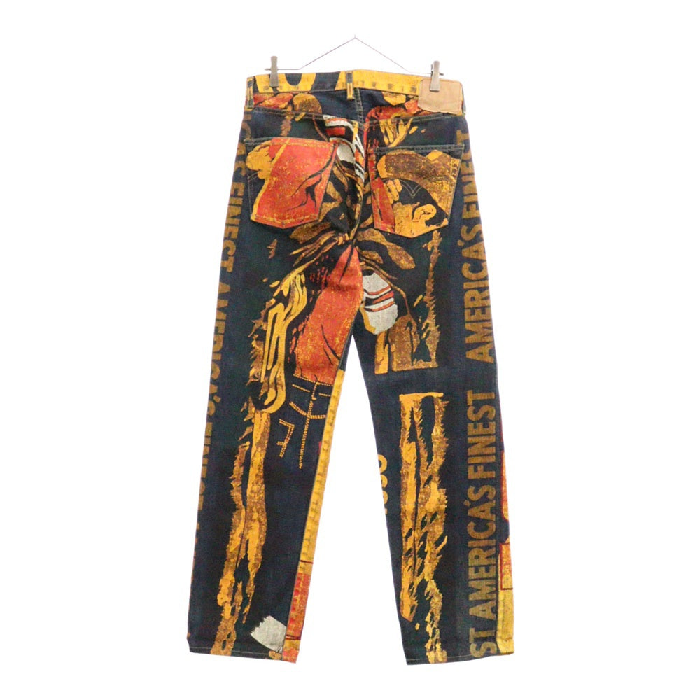 Levi's VINTAGE CLOTHING(リーバイス ビンテージ クロージング) 501XX 1955年モデル バナープリント デニムパンツ インディゴ 55501-0095