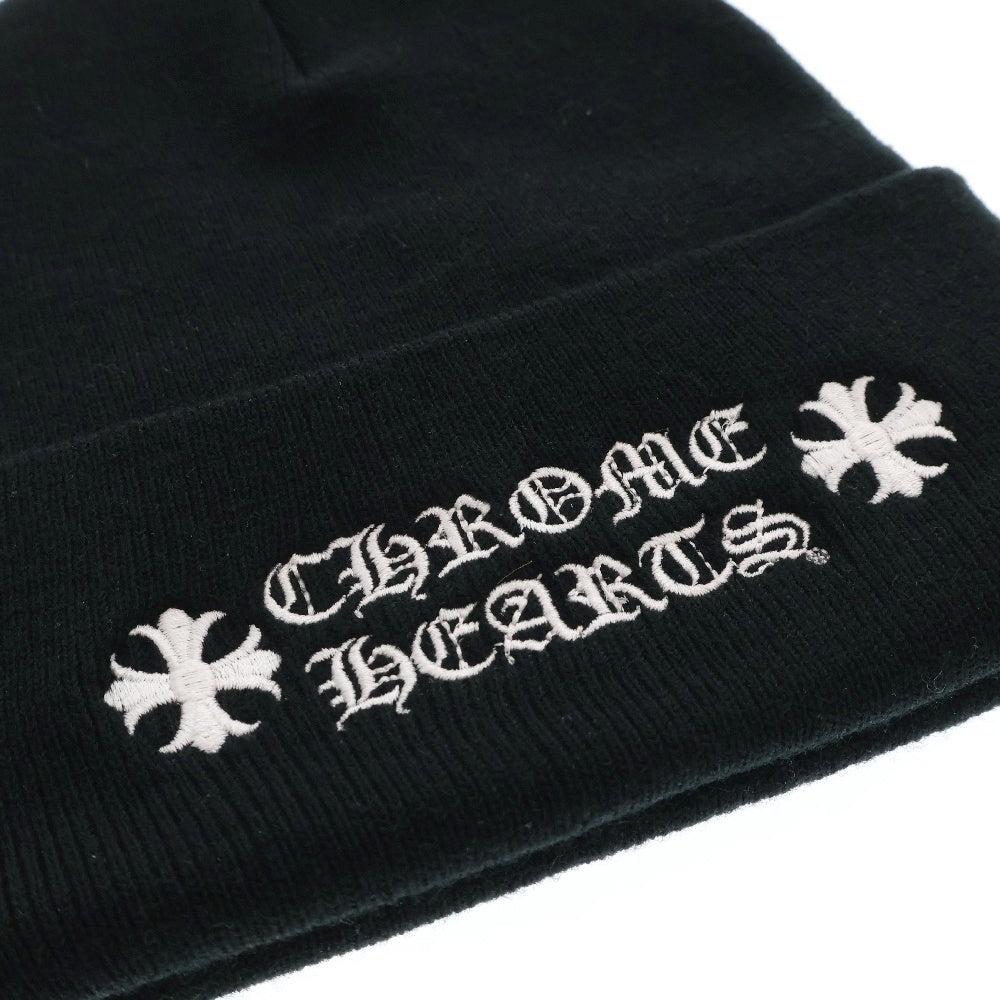 CHROME HEARTS(クロムハーツ) WOOL WATCH CAP ウールワッチキャップ ロゴ刺繍ビーニー ニットキャップ 帽子