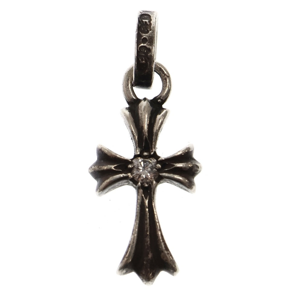 CHROME HEARTS(クロムハーツ) CRS BBYFAT DMND ベイビーファット 両面1ダイヤ ペンダントトップ シルバー BCA238