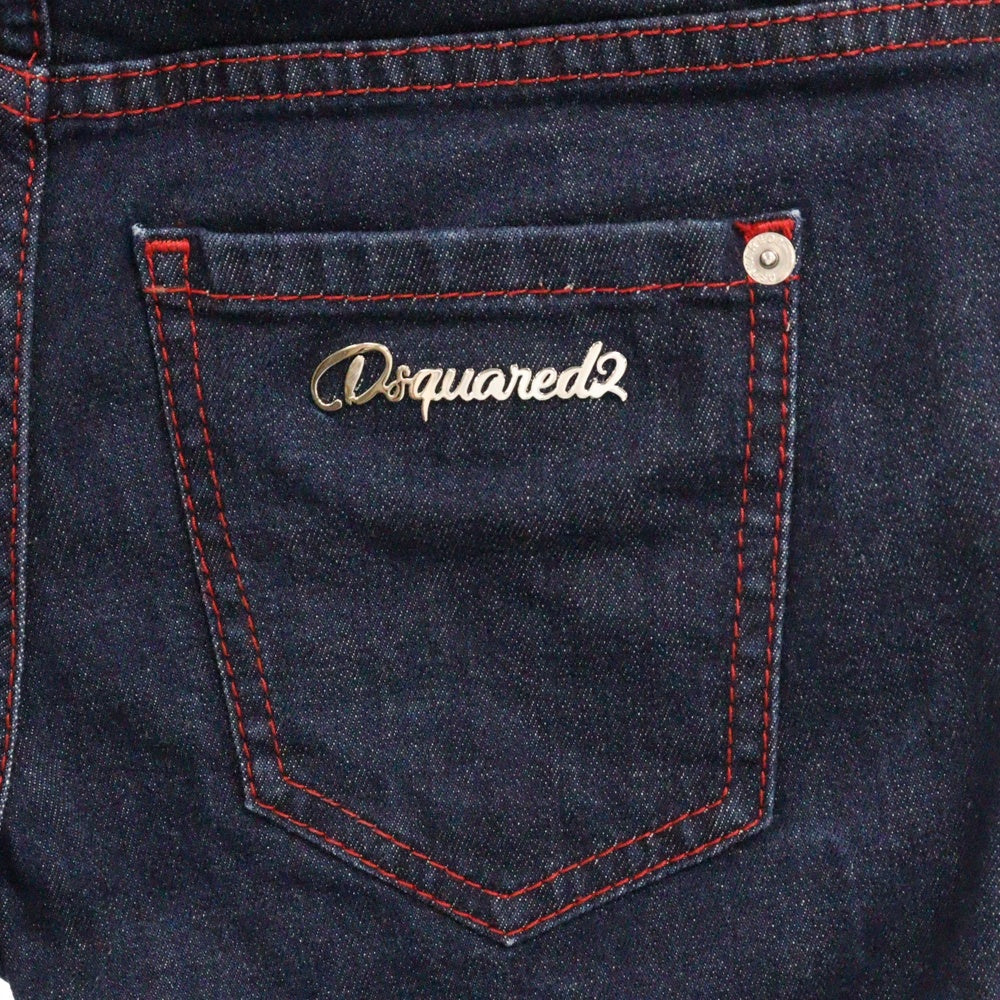 DSQUARED2(ディースクエアード) 20SS Medium WaistTwiggy Cropped Jean スキニーデニムパンツ レディース インディゴ S75LB0258